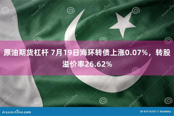 原油期货杠杆 7月19日海环转债上涨0.07%，转股溢价率26.62%