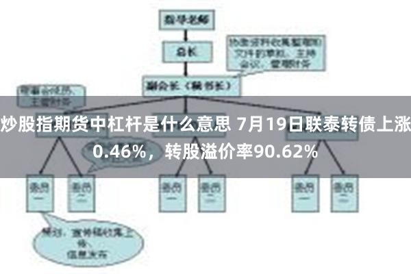 炒股指期货中杠杆是什么意思 7月19日联泰转债上涨0.46%，转股溢价率90.62%