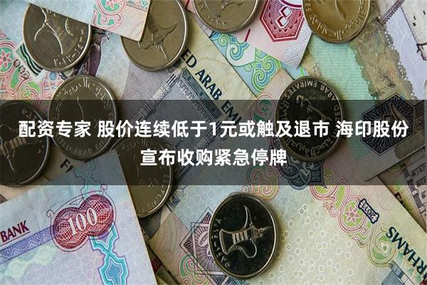 配资专家 股价连续低于1元或触及退市 海印股份宣布收购紧急停牌