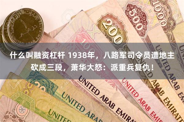 什么叫融资杠杆 1938年，八路军司令员遭地主砍成三段，萧华大怒：派重兵复仇！