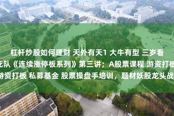 杠杆炒股如何理财 天外有天1 大牛有型 三岁看到老 一苇渡江涨停敢死队《连续涨停板系列》第三讲；A股票课程 游资打板 私募基金 股票操盘手培训，题材妖股龙头战法 涨停战法 牛市