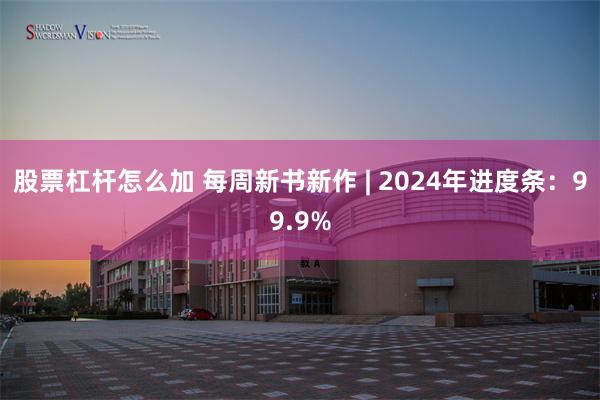 股票杠杆怎么加 每周新书新作 | 2024年进度条：99.9%