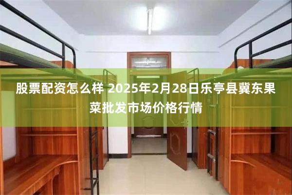 股票配资怎么样 2025年2月28日乐亭县冀东果菜批发市场价格行情